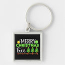 Search for decorated christmas tree square keychains Festive
