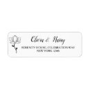 Search for modern elegant floral return address labels Classic