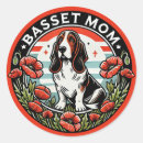 Recherche de bassets autocollants Basset hound