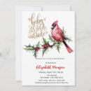 Search for bird baby shower invitations winter