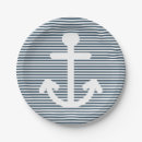 Search for blue and white striped plates Nautical
