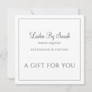 Search for eyelash extensions business gift certificates Lashes