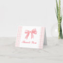 Search for gingham thank you cards Bow