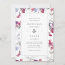 Search for purple watercolor wedding invitations Violet