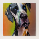 Search for great dane puzzles Black and white