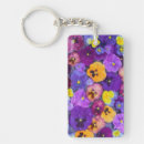 Search for pansy flower keychains Colourful