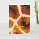 Recherche de motif girafe vœux cartes Girafes