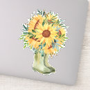 Search for big sunflower stickers Watercolor