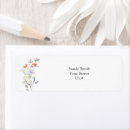 Search for wild flowers return address labels Botanical