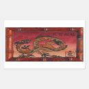 Search for lucky dragon stickers Red and gold