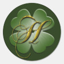 Search for shamrock wedding stickers Gold