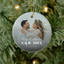 Search for monogram ornaments Newlywed