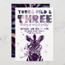 Search for young wild three invitations Zebra