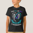 Search for purple and white tshirts Awareness