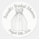 Search for gowns stickers Bridal shower