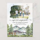 Search for mountain moving announcement cards Rustic country forest woods
