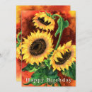 Search for sunflower paintings cards Yellow