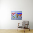 Search for world map tapestries Geography