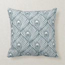 Recherche de paon bleu coussins Plume