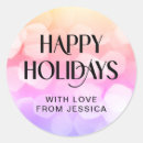 Search for happy holiday pink stickers Trendy