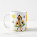 Search for beautiful sunflowers mugs Watercolor