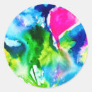 Search for watercolor abstract flowers stickers Floral