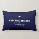 Search for boat pillows Welcome aboard