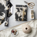 Recherche de vache noire et blanche papier cadeau Cowgirl