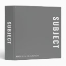 Search for school subject binders Modern