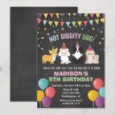 Recherche de partie de chiot invitations D'anniversaire de chien