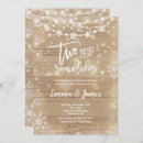 Search for white christmas invitations Rustic