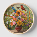 Recherche de bien horloges Fleurs