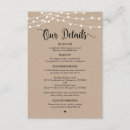 Recherche de rustic mariage accompagnement cartes Détails