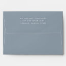 Search for dusty blue envelopes Return address