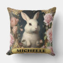 Recherche de lapin vintage coussins Floral