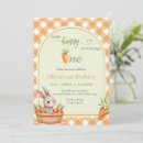 Search for some bunny is turning one birthday invitations Cute