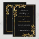 Search for golden frame wedding invitations Floral