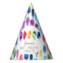 Search for birthday paper party hats Rainbow