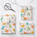 Recherche de velociraptor papier cadeau Triceratops
