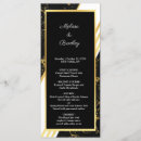 Search for black gold wedding programs Rustic