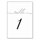 Search for elegant script font table cards Simple