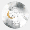 Search for gold grey stickers Over the moon