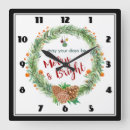 Search for christmas wreath clocks Decorative
