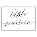Search for black 14 table cards Calligraphy