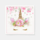 Recherche de mignonne licorne serviettes Fête d'anniversaire licorne