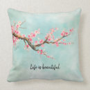 Search for cherry blossom pillows Watercolor