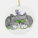Search for grey kitten ornaments Funny