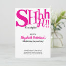 Search for shhh surprise party invitations Adult