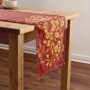 Search for gold and red table runners Flowers