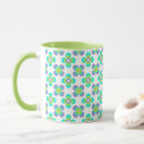 Recherche de rétro pourpre tasses Floral